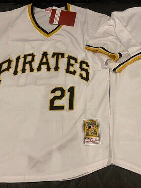 Mitchell & Ness 1970s PITTSBURGH PIRATES ROBERTO CLEMENTE Men's JERSEY M,L,XL,2X